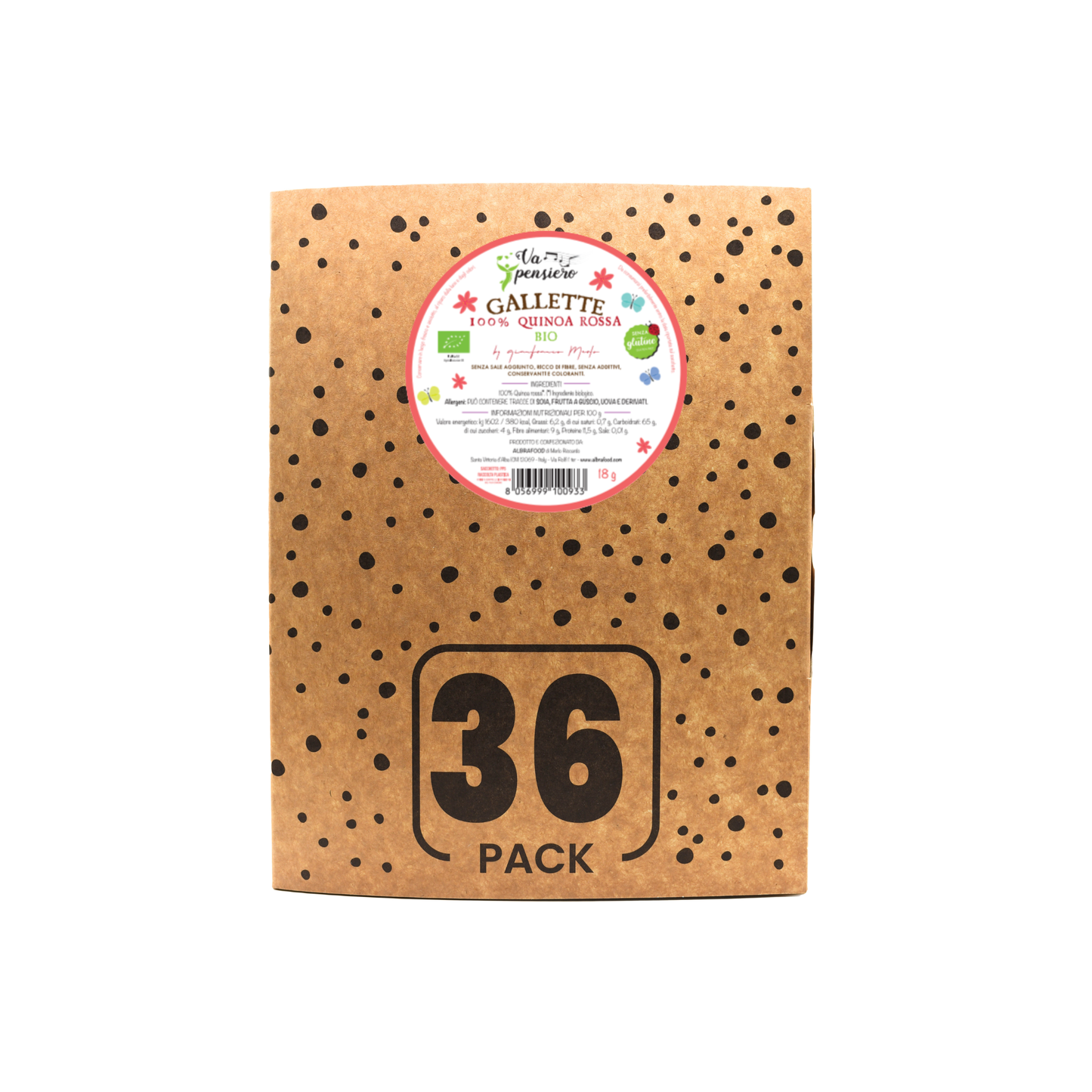 Gallette di 100% Quinoa Rossa Bio