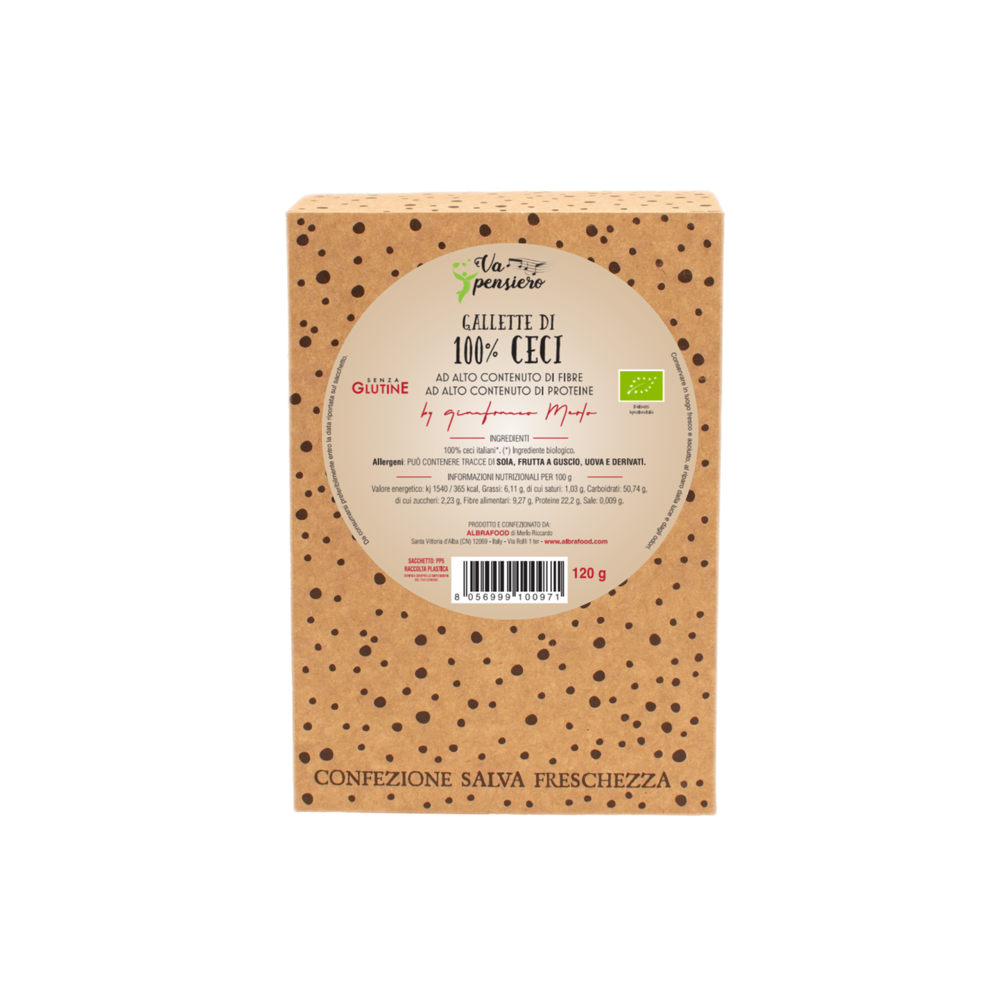 Gallette bio di 100% Ceci