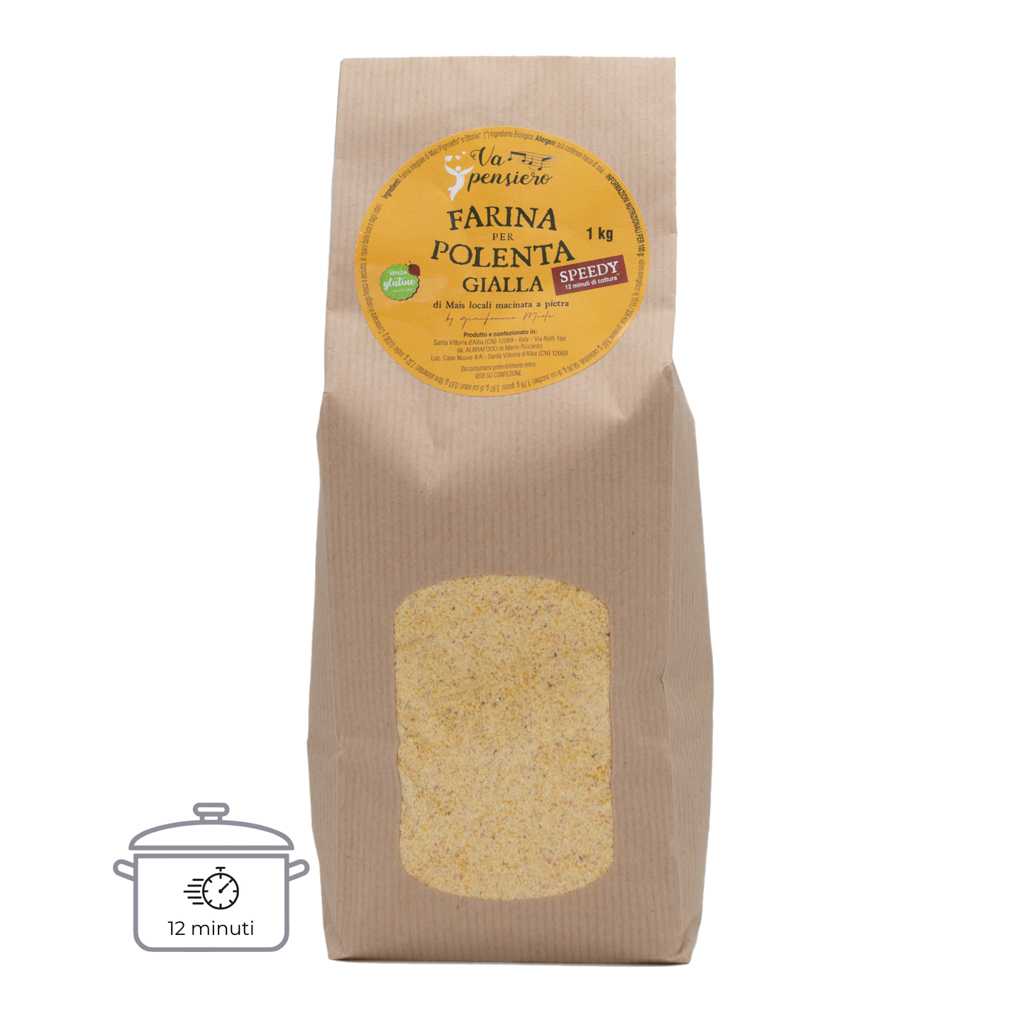 Farina per polenta gialla a cottura veloce