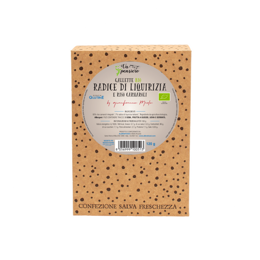 Gallette Biologiche di Radice di Liquirizia e Riso Carnaroli - Va Pensiero