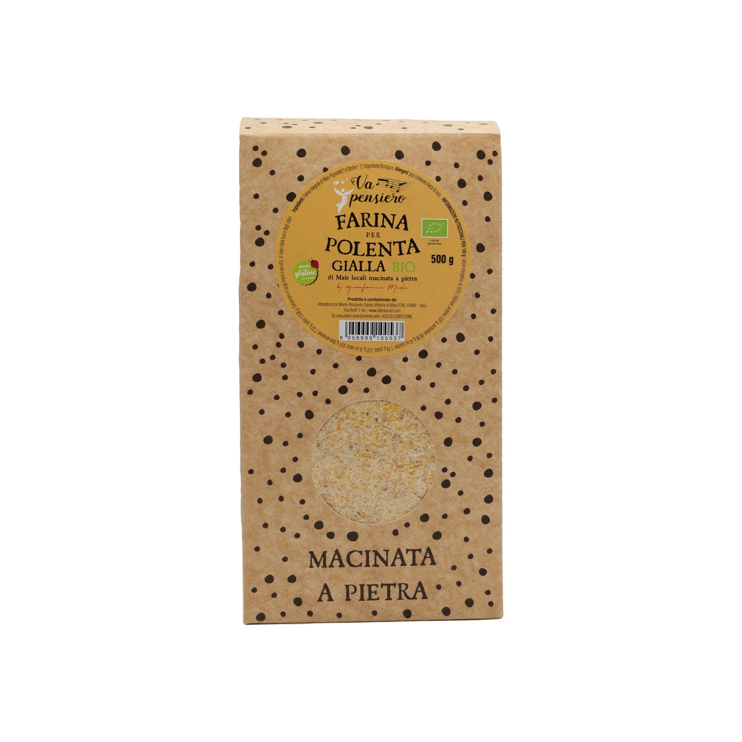Farina integrale biologica per polenta gialla - Va Pensiero Box 500g